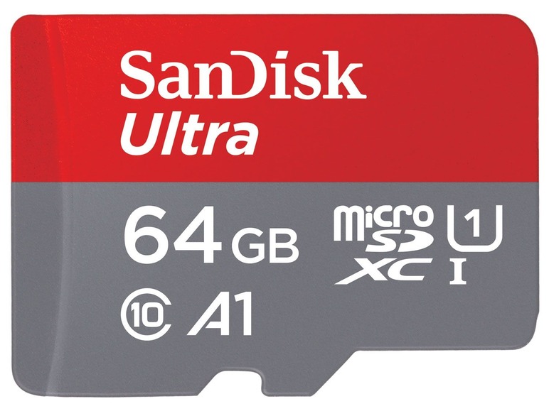  Zobrazit na celou obrazovku Paměťová karta SanDisk A1 microSDXC 64 GB s SD adaptérem - Obrázek 4