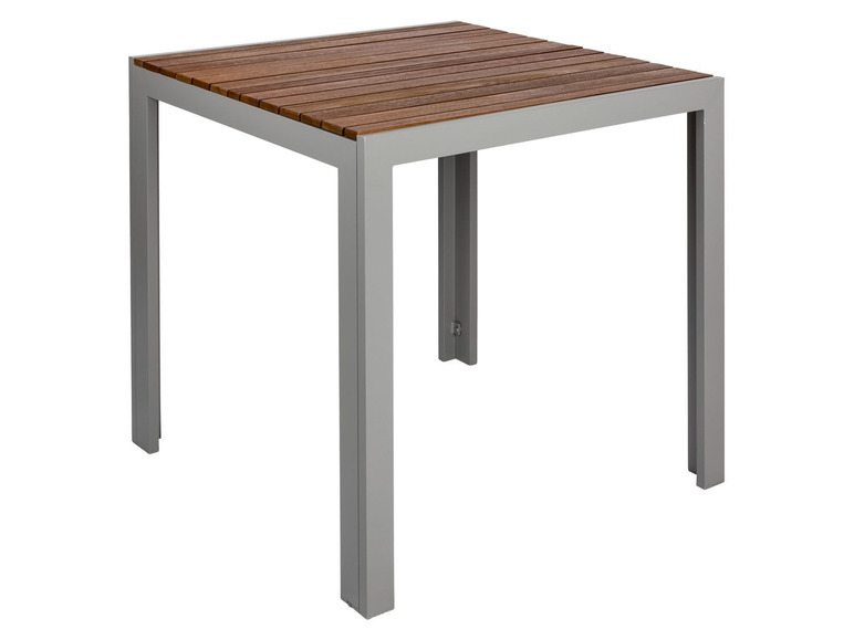  Zobrazit na celou obrazovku florabest Hliníkový stůl s deskou z eukalyptového dřeva, 75 x 75 cm - Obrázek 4
