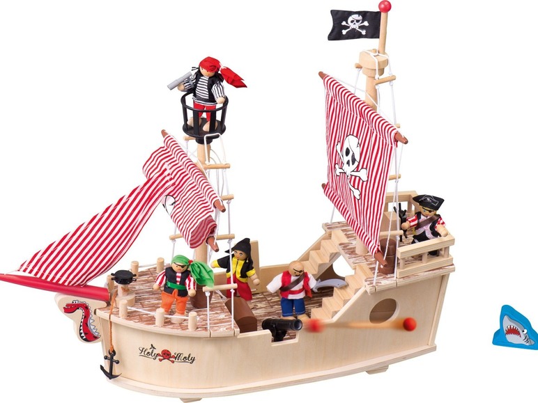  Zobrazit na celou obrazovku Playtive JUNIOR Dřevěný statek / pirátská loď / hrad - Obrázek 19
