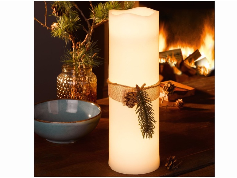  Zobrazit na celou obrazovku Melinera LED svíčka z přírodního vosku - Obrázek 3