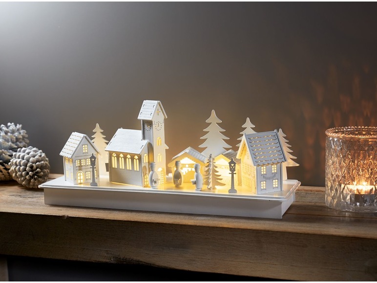  Zobrazit na celou obrazovku Melinera LED svícen / vánoční vesnička - Obrázek 5