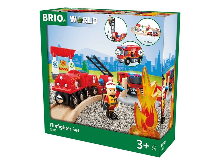  Zobrazit na celou obrazovku BRIO Vláčkodráha s hasičskou stanicí 33815 - Obrázek 7