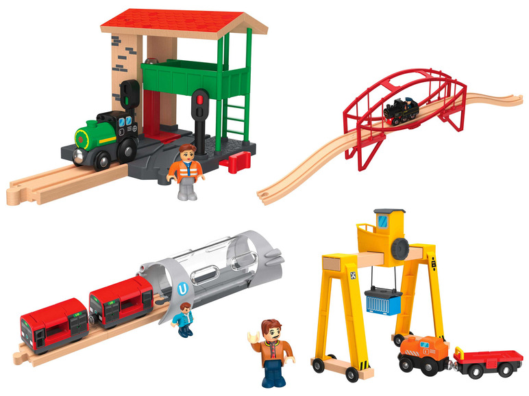  Zobrazit na celou obrazovku Playtive Dřevěné doplňky k železnici - Obrázek 1