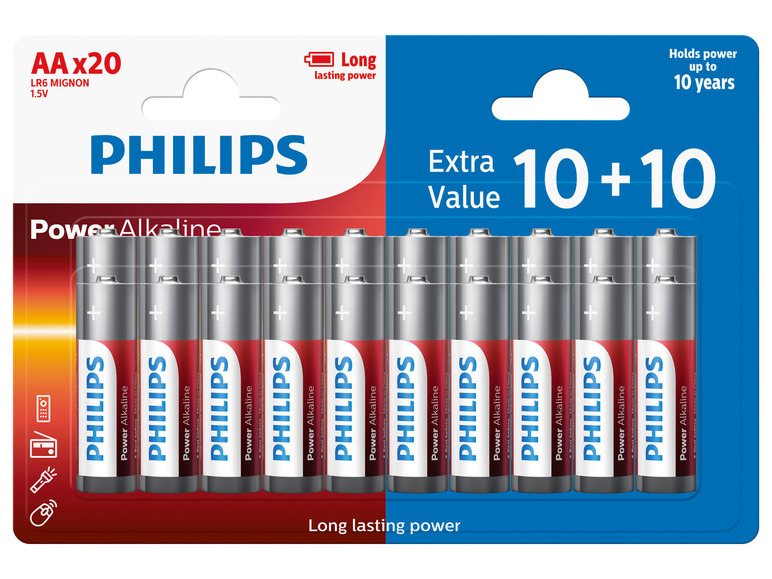  Zobrazit na celou obrazovku PHILIPS Power Alkaline baterie - Obrázek 2