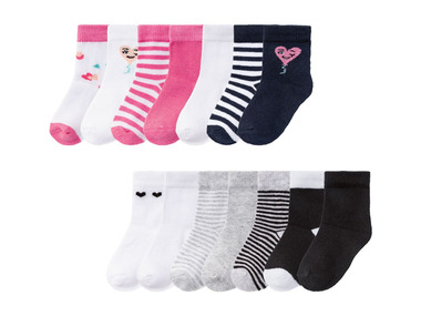 LUPILU® Dívčí ponožky BIO, 7 párů
