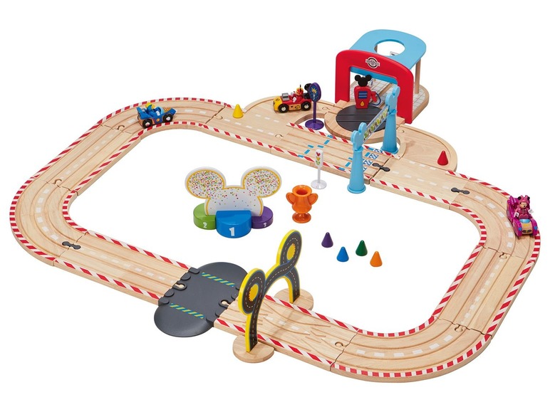  Zobrazit na celou obrazovku Playtive JUNIOR Dřevěná železnice / závodní dráha Disney - Obrázek 5