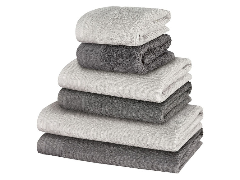  Zobrazit na celou obrazovku miomare Sada froté ručníků, 100 % bavlna, 6dílná - Obrázek 2