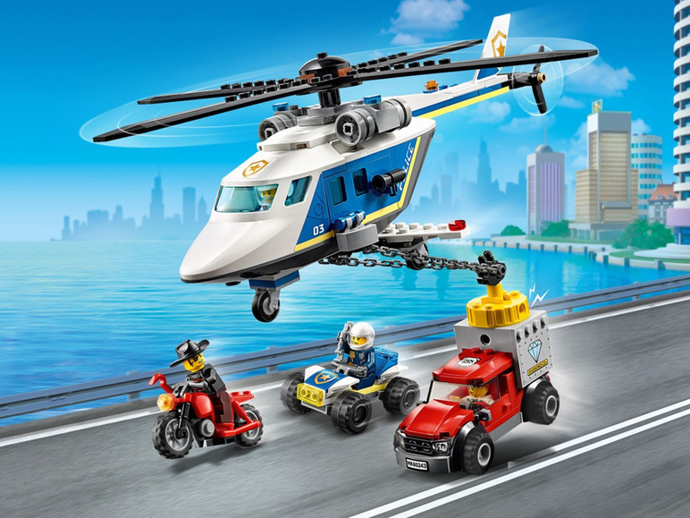  Zobrazit na celou obrazovku LEGO® City 60243 Pronásledování s policejní helikoptérou - Obrázek 4