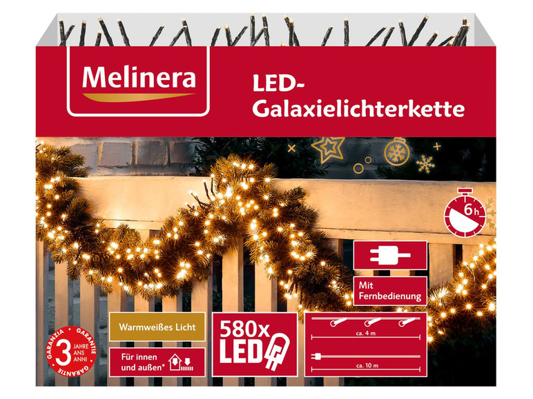  Zobrazit na celou obrazovku Melinera Světelný LED řetěz Galaxie - Obrázek 4