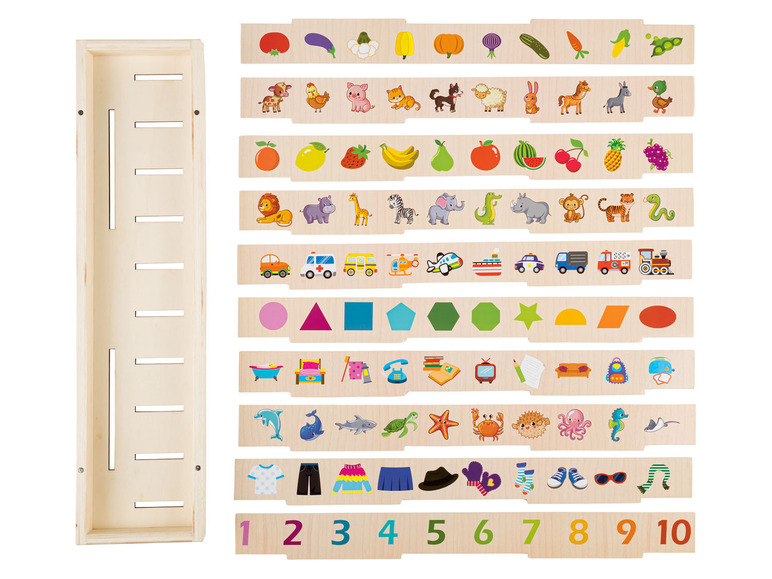  Zobrazit na celou obrazovku Playtive Dřevěná výuková hra Montessori - Obrázek 15