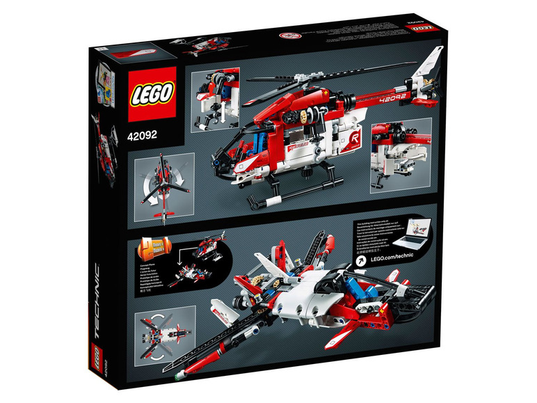  Zobrazit na celou obrazovku LEGO® Technic 42092 Záchranářský vrtulník - Obrázek 2
