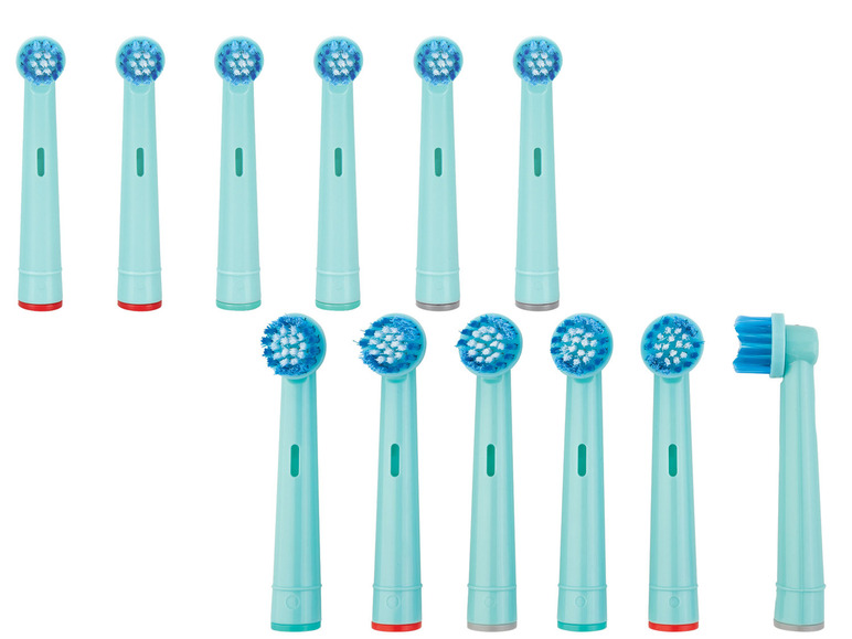  Zobrazit na celou obrazovku nevadent Náhradní hlavice pro dětský elektrický zubní kartáček NZKK 6 A1, 6 kusů - Obrázek 1