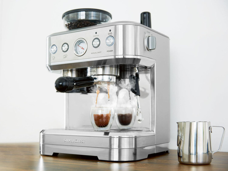 Zobrazit na celou obrazovku SILVERCREST® KITCHEN TOOLS Profesionální espresso kávovar SSMP 1770 A - Obrázek 3