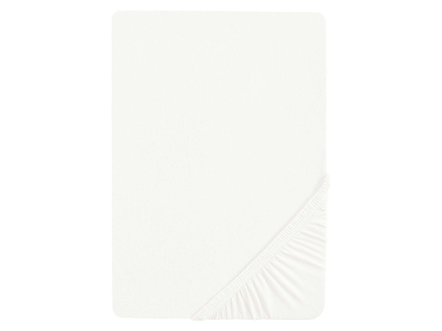 Biberna Žerzejové napínací prostěradlo (90-100 x 200 cm, bílá)