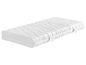 Bílý dětský matrace s vlnitým vzorem.