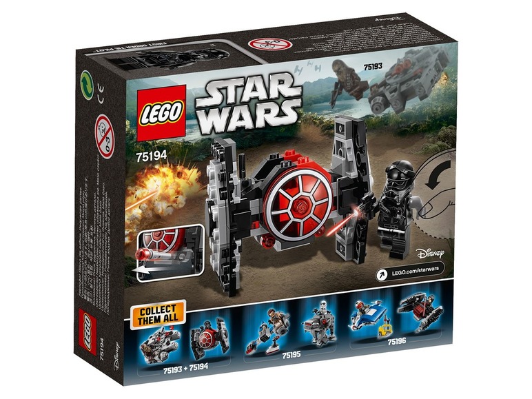  Zobrazit na celou obrazovku LEGO® Star Wars 75194 Mikrostíhačka Prvního řádu TIE fighter - Obrázek 2