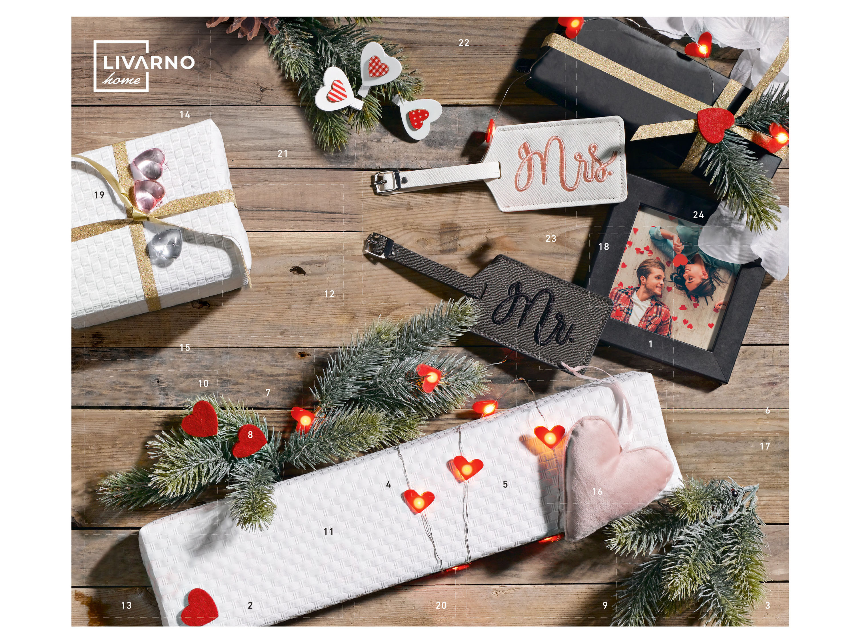 LIVARNO home Adventní kalendář pro páry