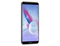 Černý smartphone Honor s jasným abstraktním pozadím.