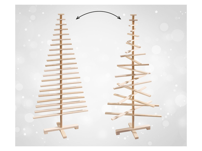  Zobrazit na celou obrazovku LIVARNO home Dřevěný vánoční stromek, 100 cm - Obrázek 5