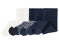 bílá / navy modrá