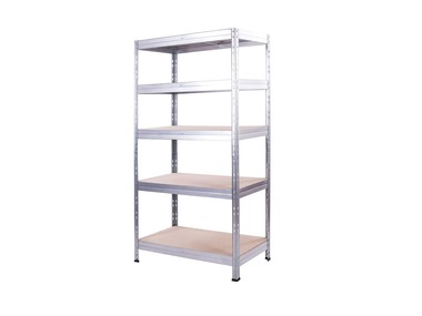 AR SHELVING Vysokozátěžový regál s 5 policemi Rivet, 180 x 90 x 45 cm