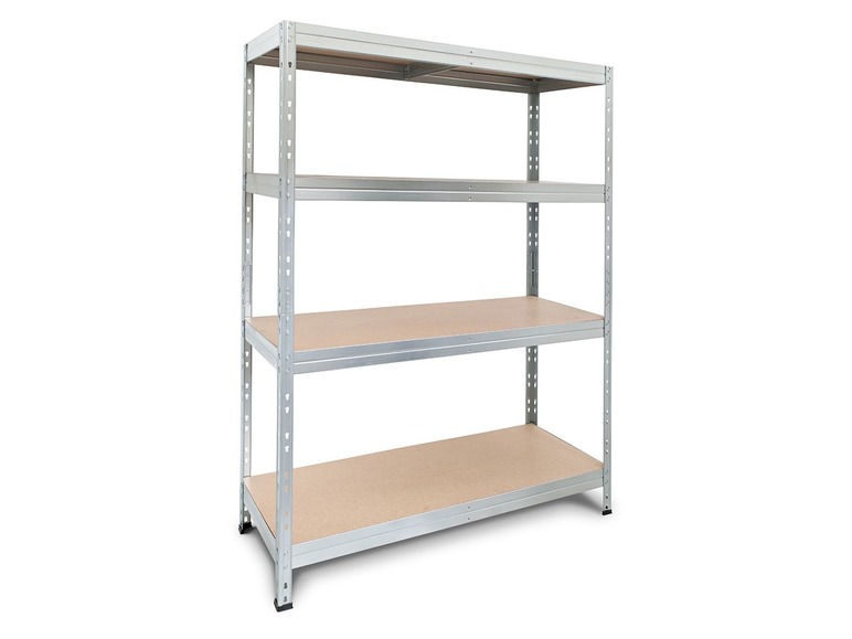  Zobrazit na celou obrazovku AR SHELVING Vysokozátěžový regál se 4 policemi Rivet, 180 x 120 x 45 cm - Obrázek 3