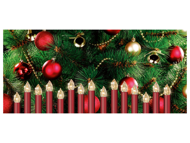  Zobrazit na celou obrazovku LIVARNO home LED svíčky na vánoční stromek, 15 kusů - Obrázek 17