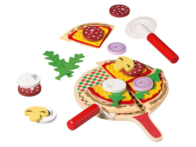  Zobrazit na celou obrazovku Playtive Sada dětských potravin, pizza, 35dílná - Obrázek 2