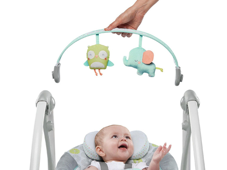  Zobrazit na celou obrazovku Ingenuity™ Dětská kolébka Swing 'n Go Portable Swing™ – Hugs & Hoots™ - Obrázek 3