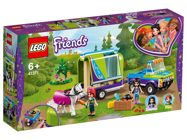  Zobrazit na celou obrazovku LEGO® Friends 41371 Mia a přívěs pro koně - Obrázek 1