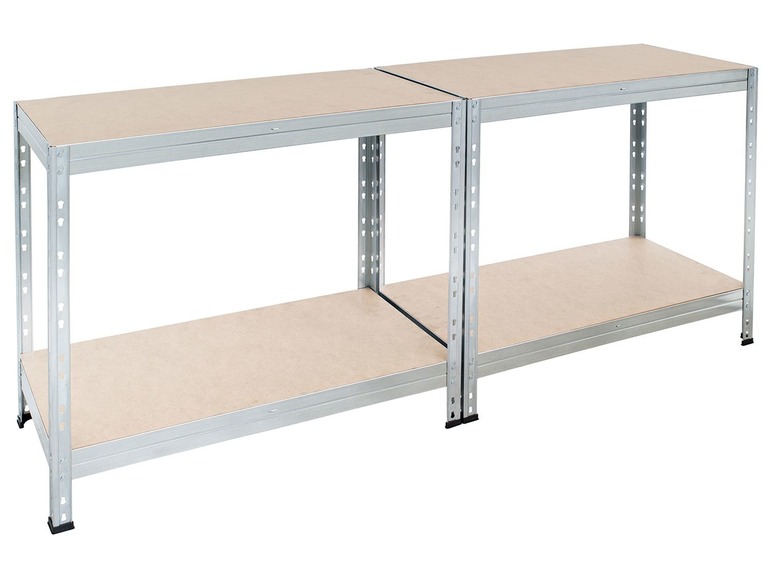  Zobrazit na celou obrazovku AR SHELVING Vysokozátěžový regál se 4 policemi Rivet, 180 x 120 x 45 cm - Obrázek 4