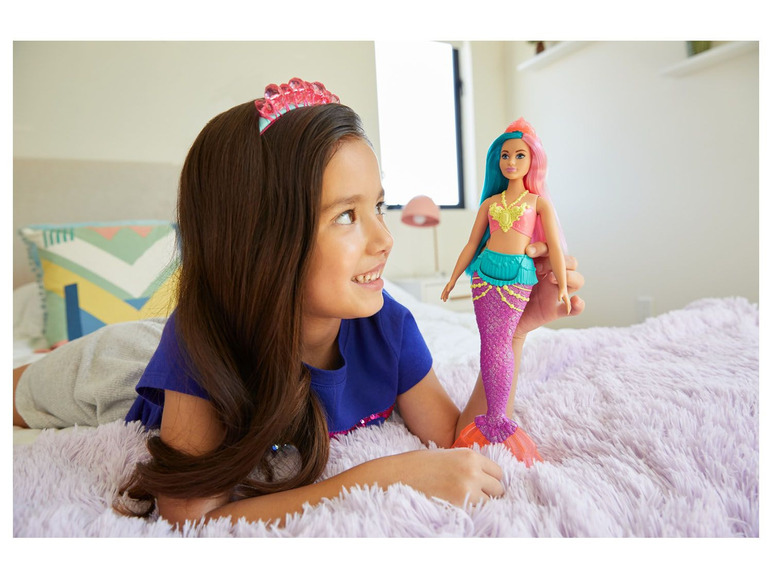  Zobrazit na celou obrazovku Barbie Dreamtopia Mořská panna, tyrkysová a růžová - Obrázek 4