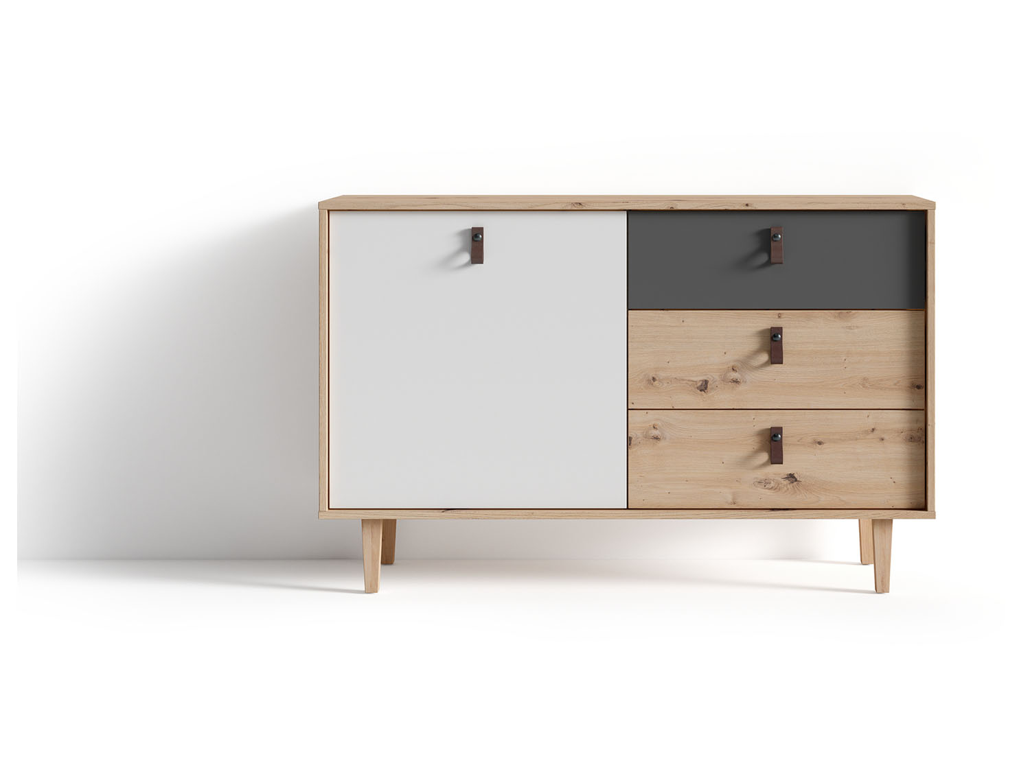 byLIVING Komoda Bill, imitace dubu (šířka 120 cm)
