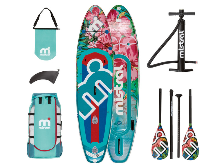  Zobrazit na celou obrazovku Mistral Dvoukomorový Stand-Up paddleboard Floral 10,5′ - Obrázek 1