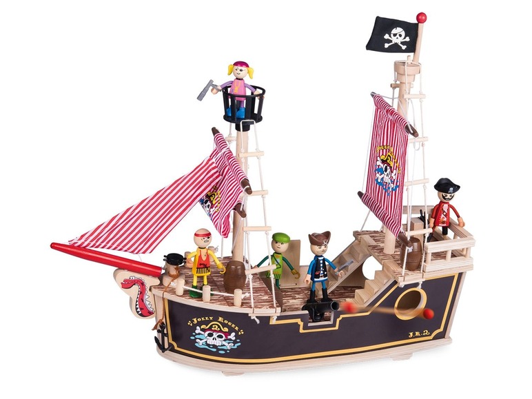  Zobrazit na celou obrazovku Playtive JUNIOR Dřevěná pirátská loď - Obrázek 3