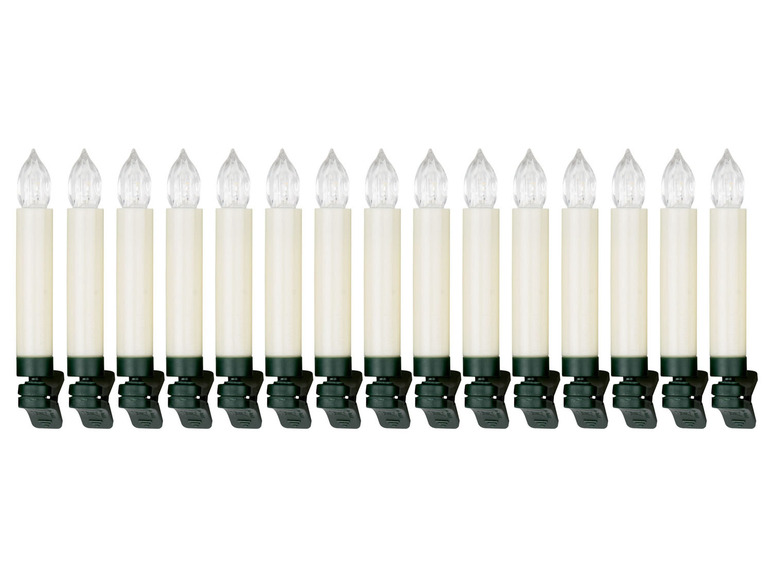  Zobrazit na celou obrazovku LIVARNO home LED svíčky na vánoční stromek, 15 kusů - Obrázek 6