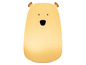 Žluté noční světlo ve tvaru medvěda.