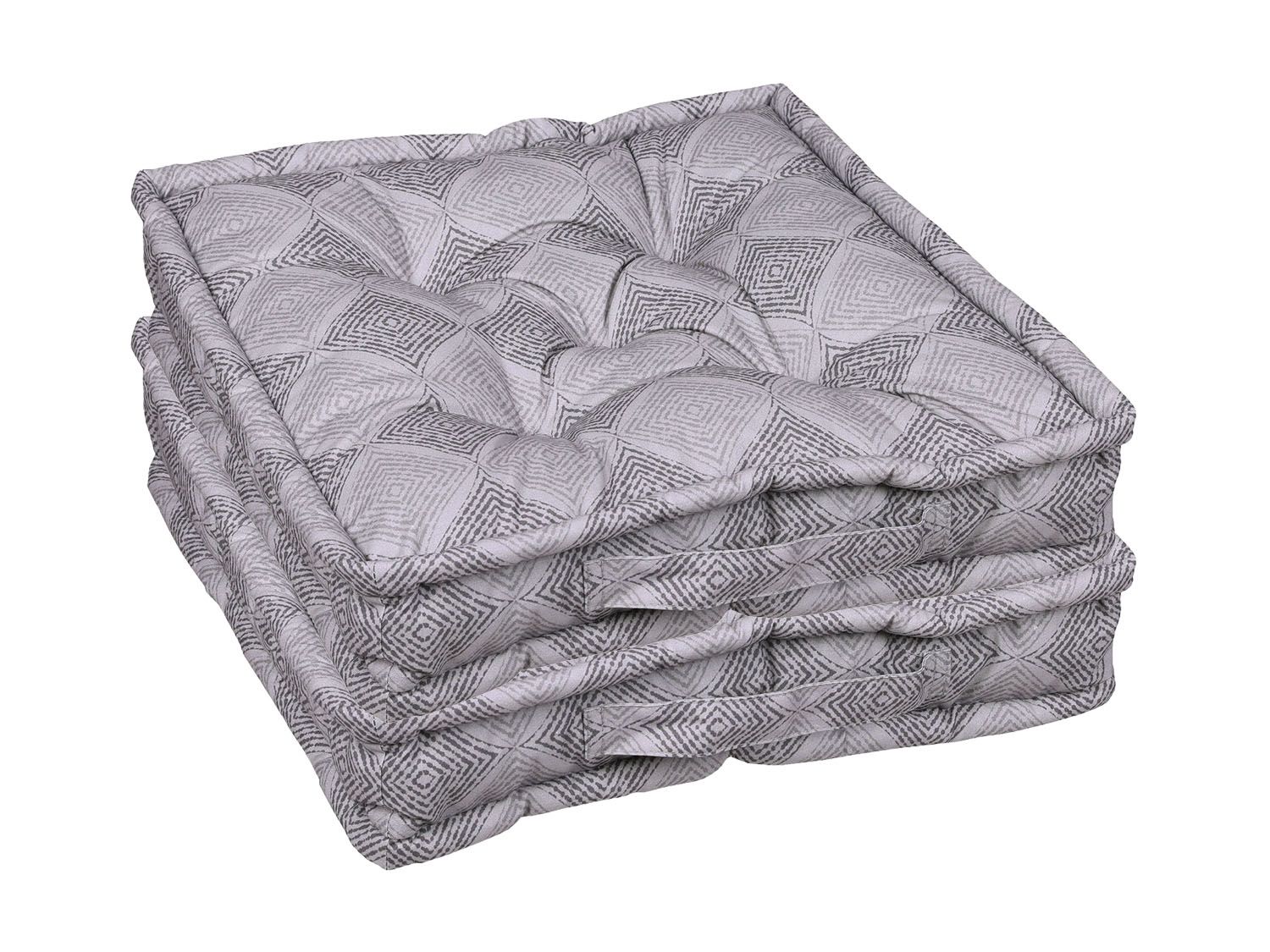 Go-De Textil Sada zahradních podsedáků Raute (polštářek, 2 kusy, šedá)