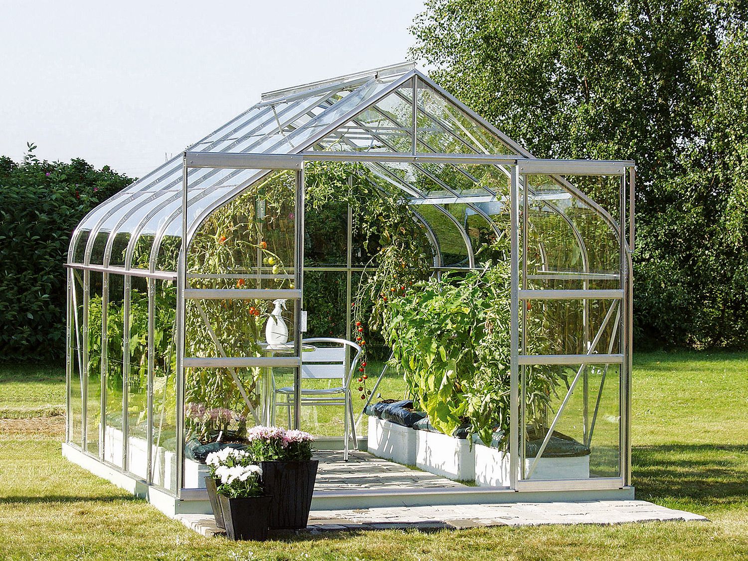 Vitavia Zahradní skleník Dione (8,3 m², hliník eloxovaný)