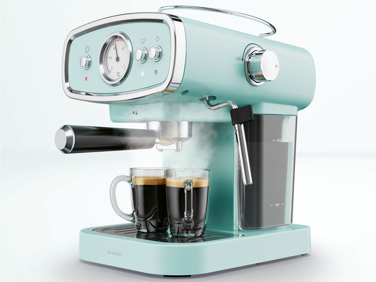  Zobrazit na celou obrazovku SILVERCREST® KITCHEN TOOLS Espresso kávovar SEM 1050 A1, modrá - Obrázek 5