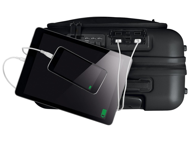  Zobrazit na celou obrazovku TOPMOVE® Smart příruční kufr s powerbankou, černý, 33 l - Obrázek 13
