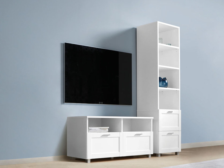  Zobrazit na celou obrazovku LIVARNO home TV stolek Basel, bílý - Obrázek 6