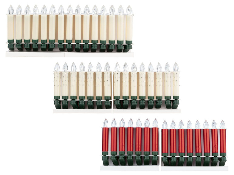  Zobrazit na celou obrazovku Melinera LED svíčky na vánoční stromek, 15 kusů - Obrázek 1
