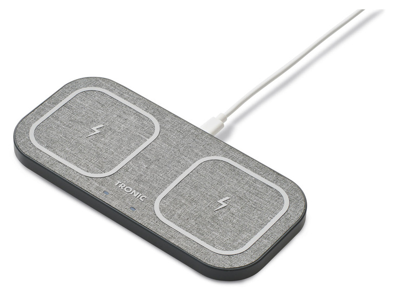  Zobrazit na celou obrazovku TRONIC® Bezdrátová duální nabíječka Qi s kovovým rámem - Obrázek 7