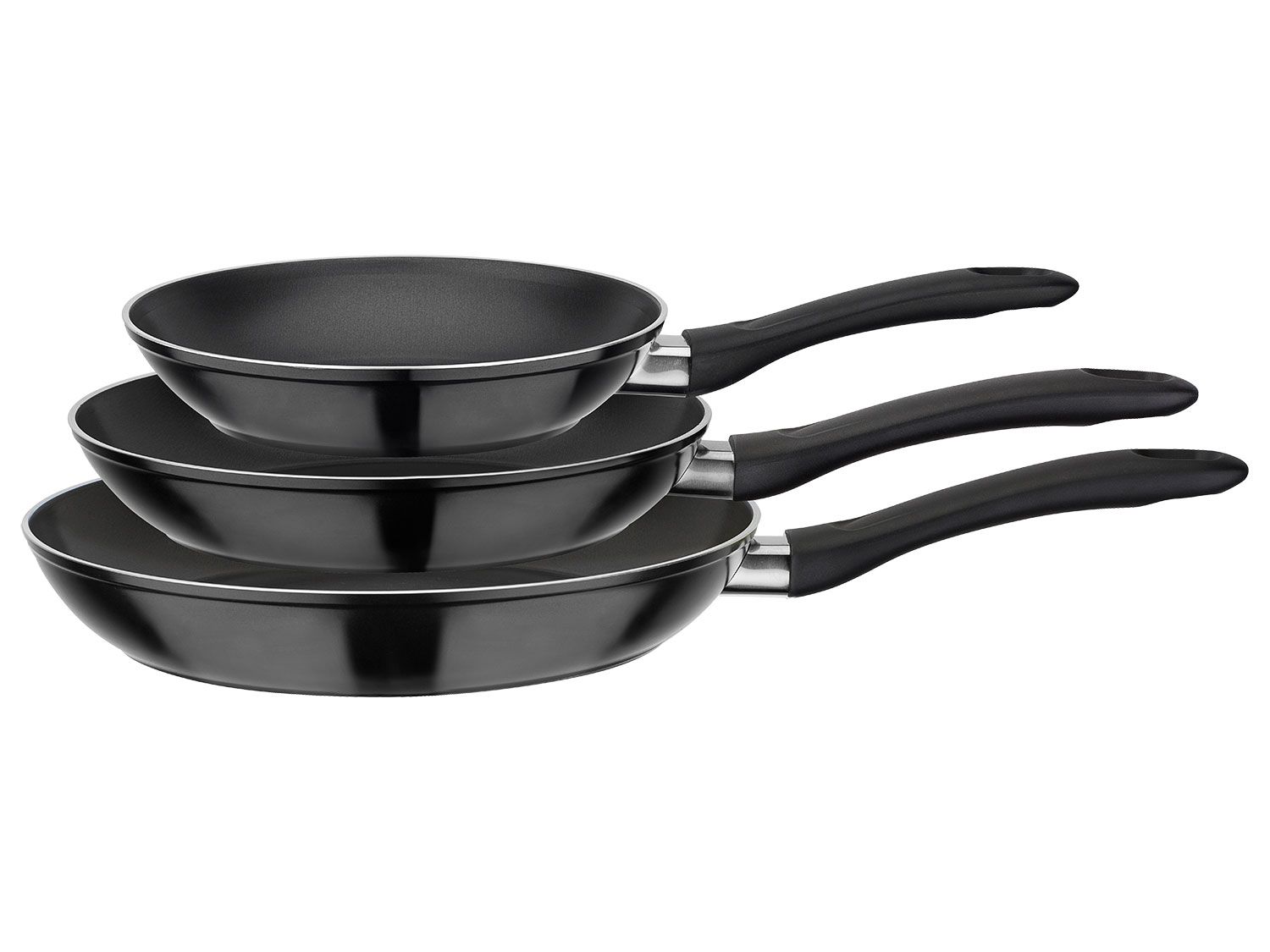 GSW Sada pánví Nova, 3dílná (černá)