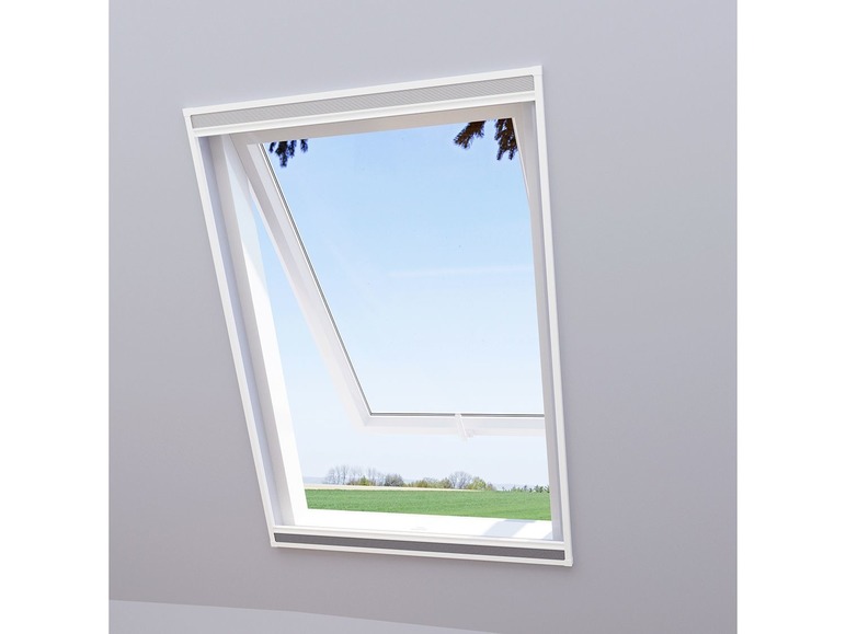 Zobrazit na celou obrazovku wip Ochrana proti hmyzu a slunci na střešní okno 2 v 1, bílá - Obrázek 1