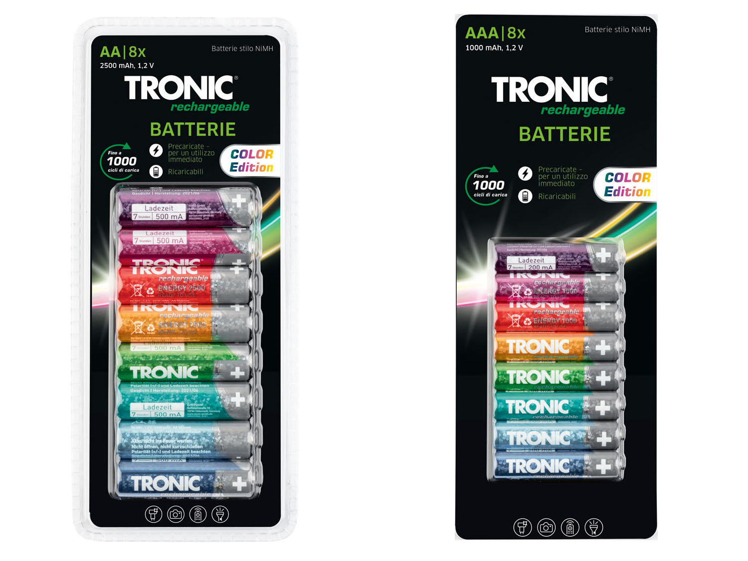 TRONIC Nabíjecí baterie Ni-MH Ready 2 Use, 8 kusů