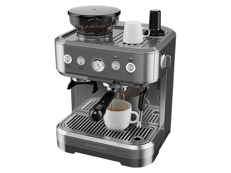  Zobrazit na celou obrazovku SILVERCREST® KITCHEN TOOLS Profesionální espresso kávovar SSMP 1770 A - Obrázek 2