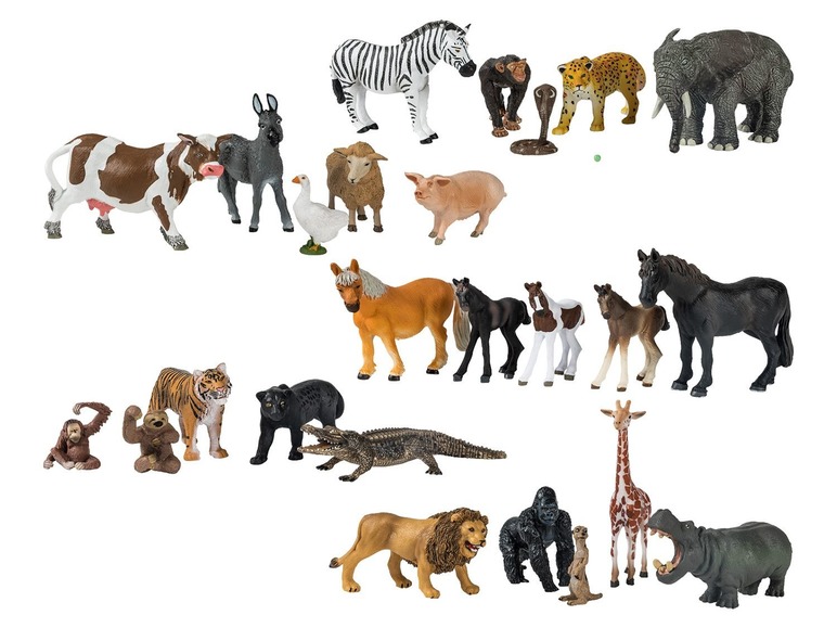  Zobrazit na celou obrazovku Playtive JUNIOR Figurky zvířat na hraní - Obrázek 1