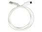 Bílý USB kabel s micro-USB konektorem.